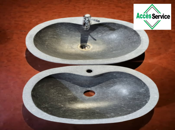 Lavabo en pierre du Bénin